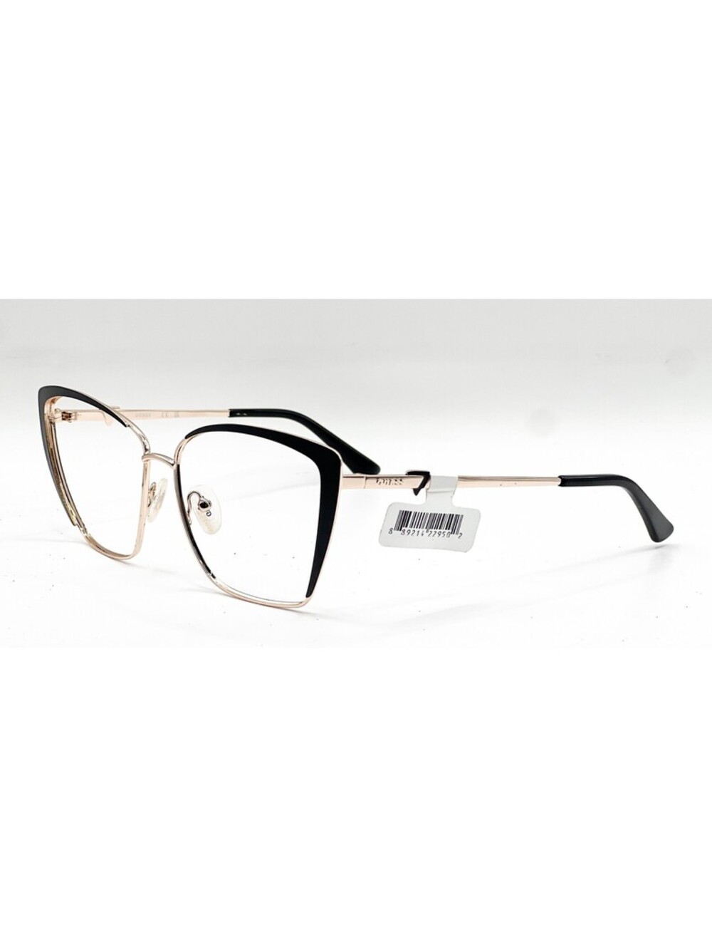 Guess Gu7743 01B Shiny Black Gradient Smoke Authentic Eyeglasses 59-14-140